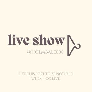 Like this post to be notified when I go live!!